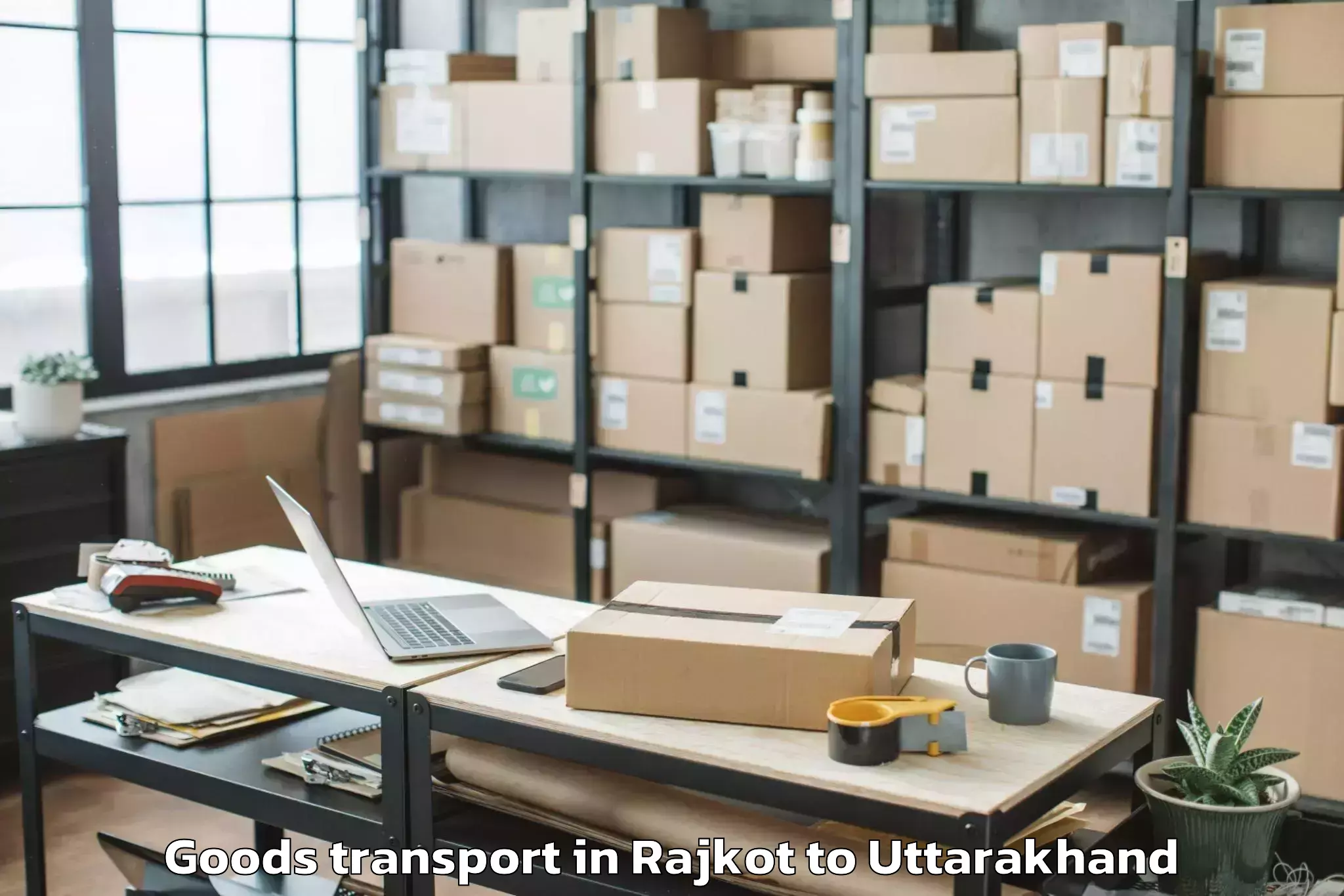 Top Rajkot to Karnaprayag Goods Transport Available